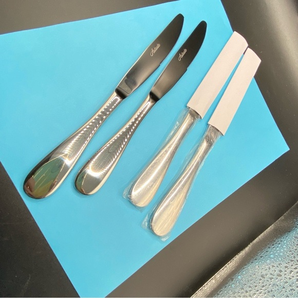 ARTASTE Rain Dinner Knives Set Of 4 NEW Rain Stainless Steel - Picture 6 of 7